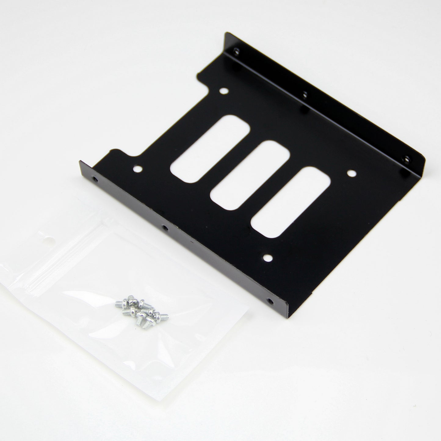 (Pack of 2) RHINORO 2.5'' to 3.5'' Metal SSD HDD Mounting Frames Kits Mount Kit Hard Disk Drive Holder Dock < Screws included >=