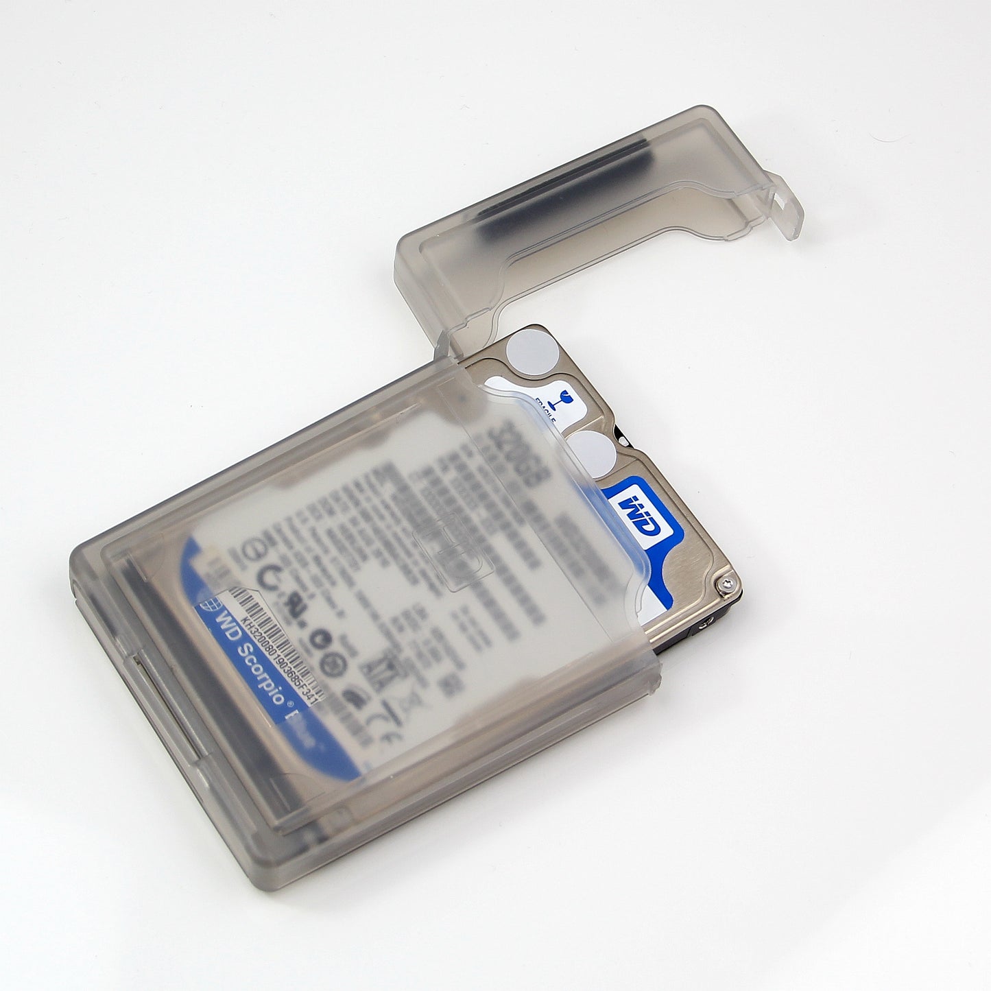 (Pack of 2) RHINORO Plastic Storage Enclosure Box Case for 2.5 Inch SSD HDD Hard Disk Drive 2.5''