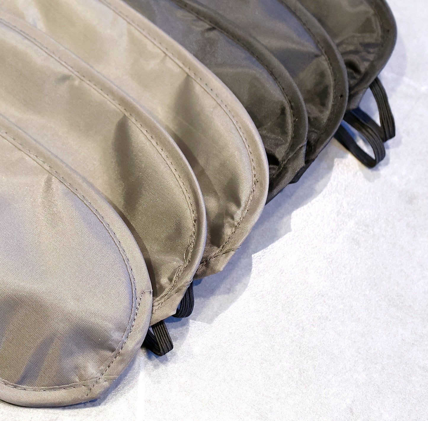 (Set of 6) RHINORO Sleep Eye Masks, Travel Rest Eyemasks, for Travel Nap Camping (More Colour Options Available) (Black*3 + Grey*3)