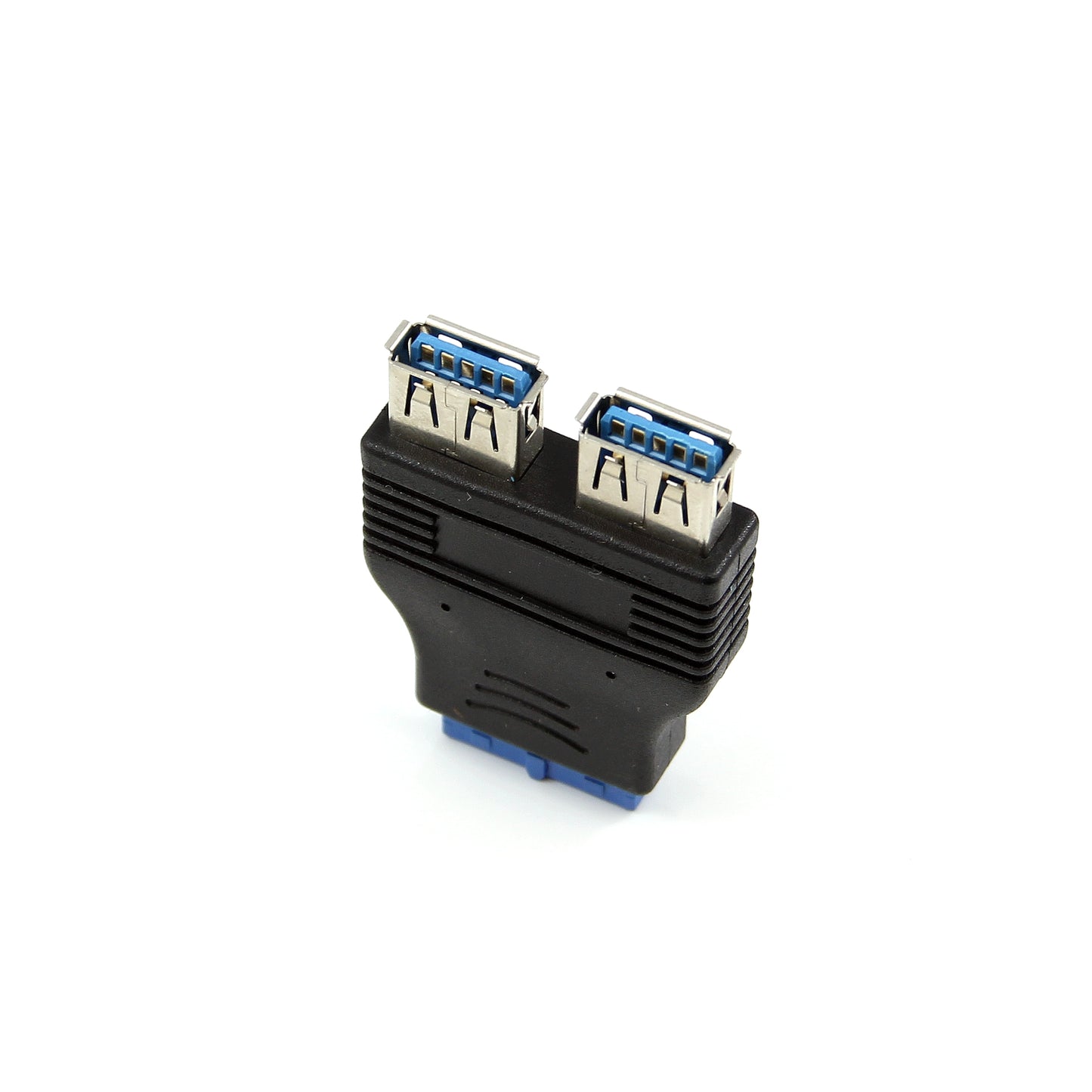 (Pack of 2) RHINORO USB 3.0 SuperSpeed Motherboard Header 20 Pin to 2 USB A Port Socket USB Female Adapter Connector Hub